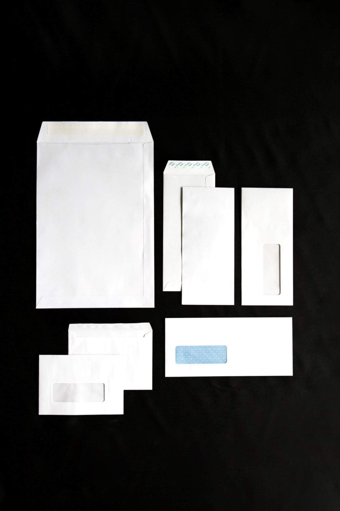 12 3/4" X 9" WHITE ENVELOPE PEEL & SEAL 50PCS