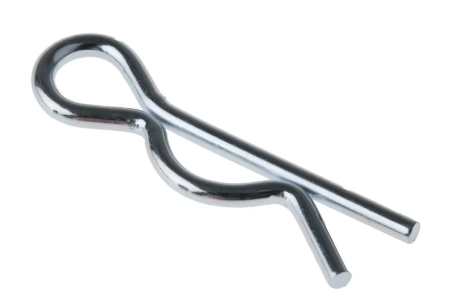 *33mm Bright Zinc Plated Steel Retaining Clip, 9.5mm Diameter (25 unit/pack)
