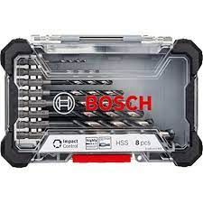 BOSCH 8pcs Hex Shank Metal Drill Bit Set Mata HSS-G 2608577146