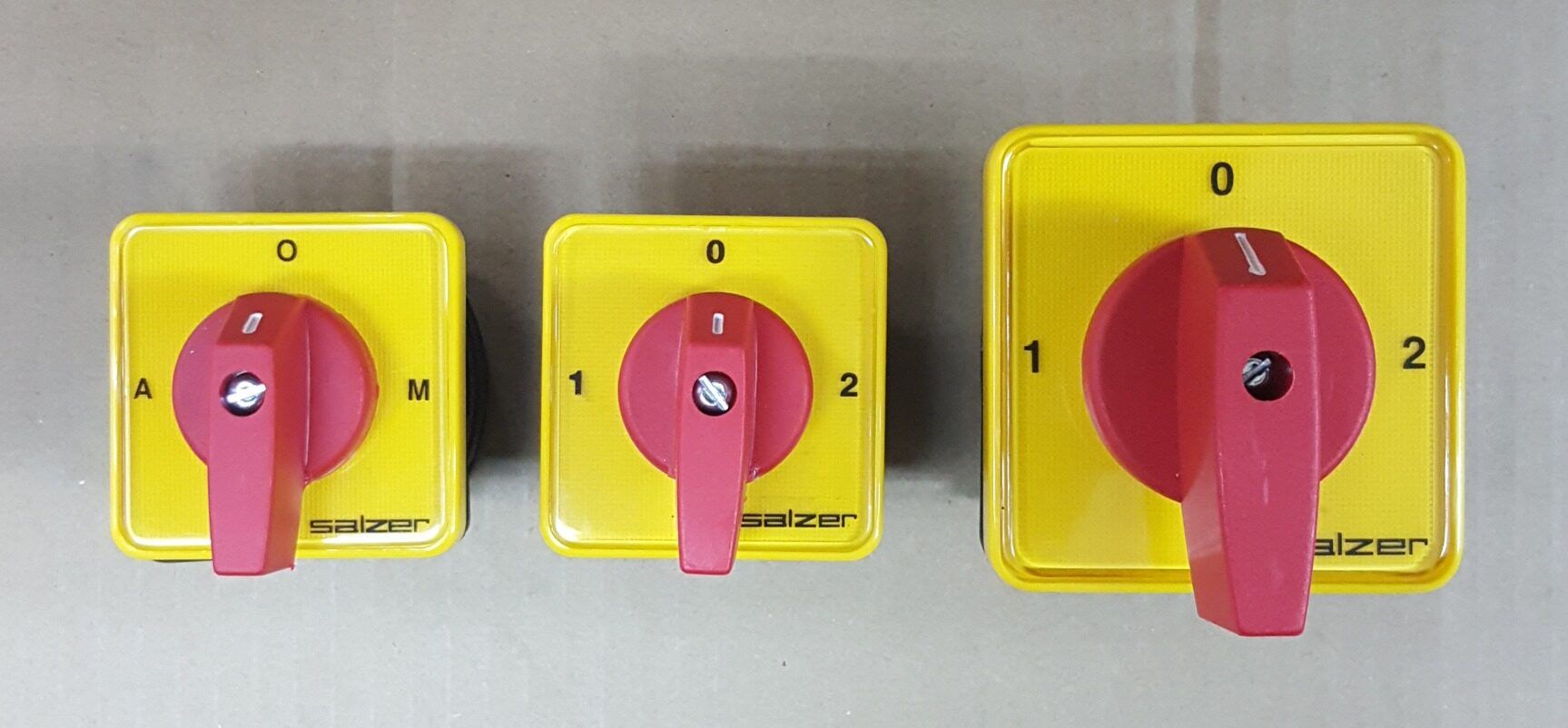 Salzer 1 pole auto off manual test duty selector switch / Salzer 1 pole 0 - 1 - 2 - 3 duty selector switch