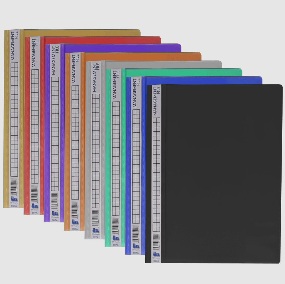 UTS 807A A4 MANAGEMENT FILE (12 PCS) (RANDOM COLOUR)