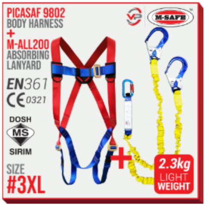 VPRO PPE Body Harness Full Set