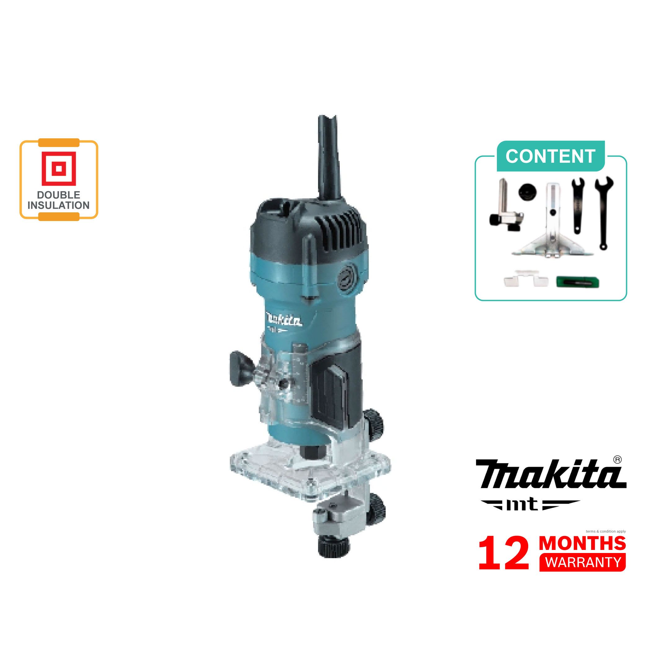Makita M3700B (6 mm) 1/4鈥�Trimmer