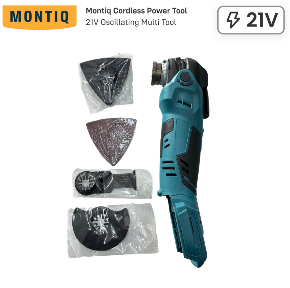 MONTIQ POWER TOOL - 21V CORDLESS OSCILLATING MULTI TOOL