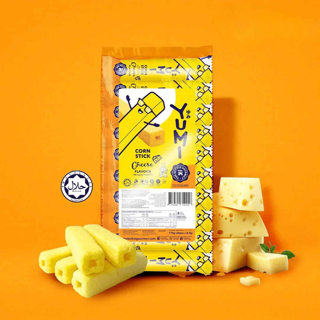 Yumi Baked Corn Sticks Cheese 8.5G X 24 Polybag