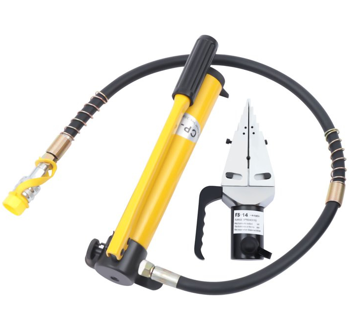 *MKR FSH-14 + CP-180 Manual Hydraulic Flange Spreader Extended Operating Lever CP-180 Hydraulic Pump