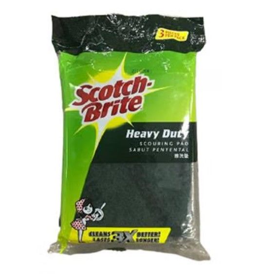 QP SCOTCH-BRITE Green Scouring Pad Pack (3pc)