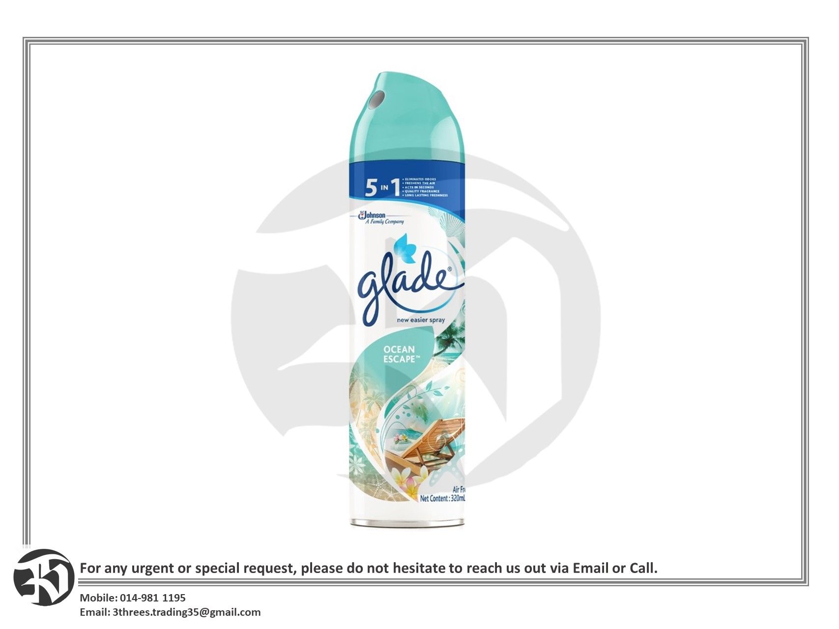 Glade Aerosol Ocean Escape (320ml)