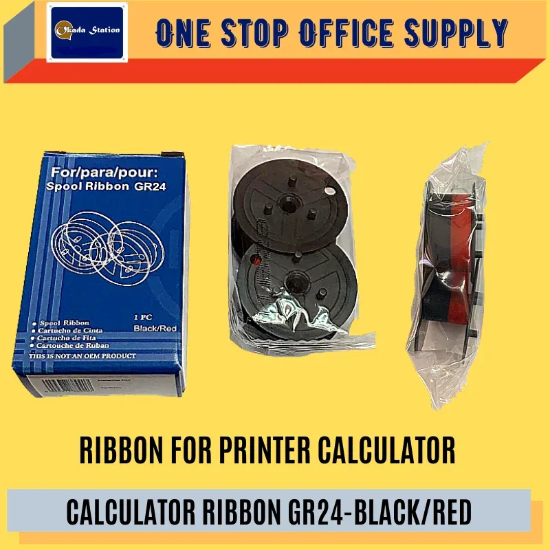 CALCULATOR RIBBON GR24 BLACK & RED /Calculator Ribbon /G-24 /Ribbon For Printer Calculator