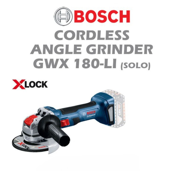 BOSCH CORDLESS ANGLE GRINDER GWX 180-LI (SOLO)