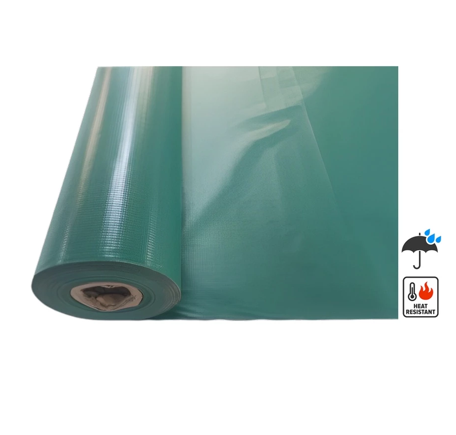 Dark Green Tarpaulin Roll Waterproof Heat Resistant 1.8mtr x 50mtr(L)