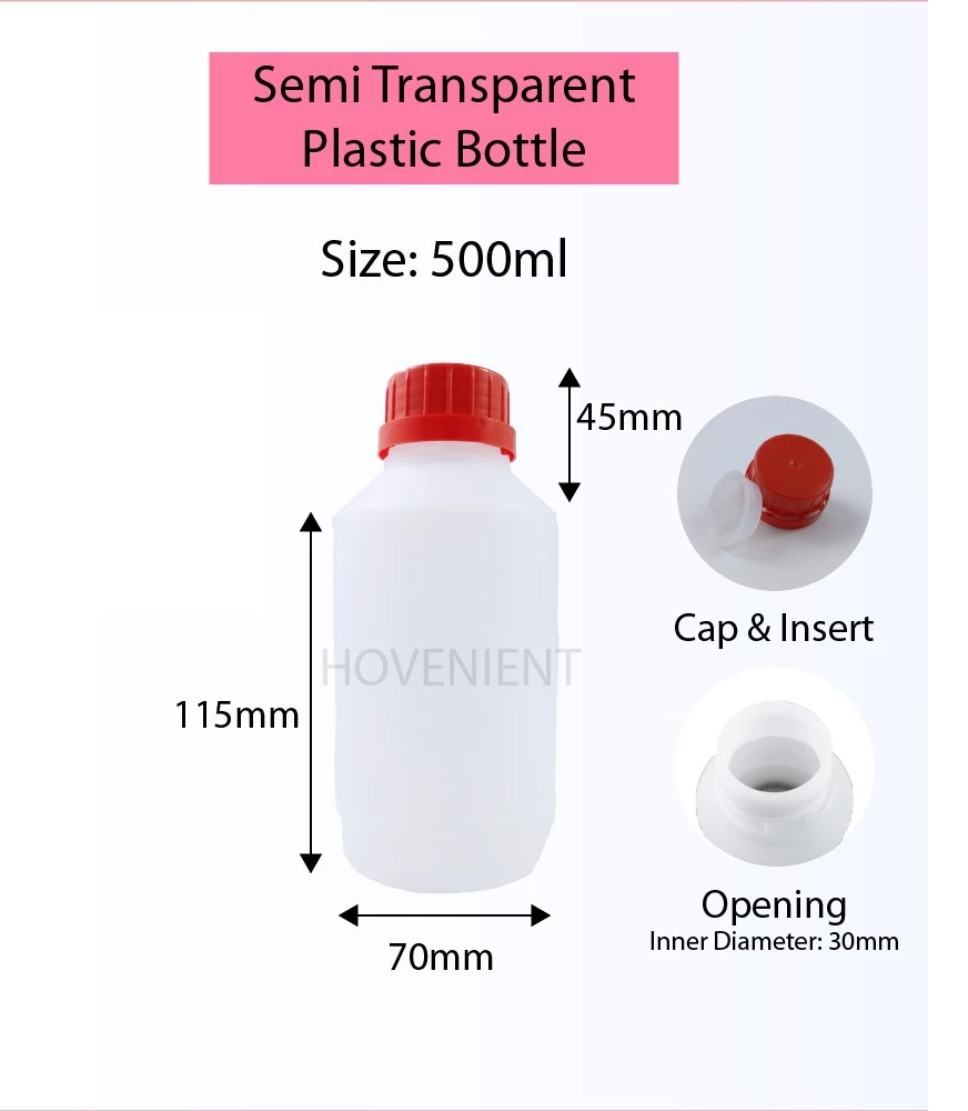OEM HDPE Sampling Bottle Heavy Duty 500ml