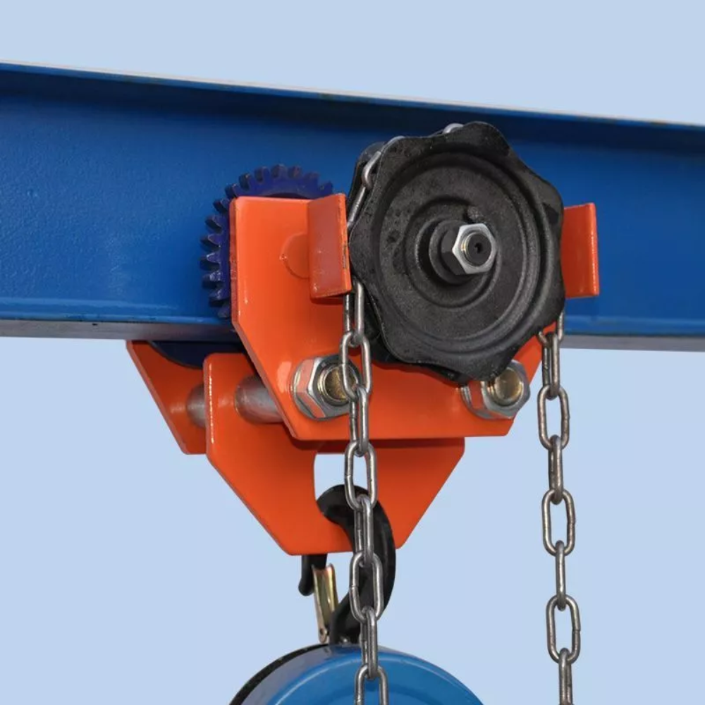 Hand-Pushed Trolley 0.5/1/2/3/5T I-Beam H-Beam Hoist Manual or Electric Single Rail Crane