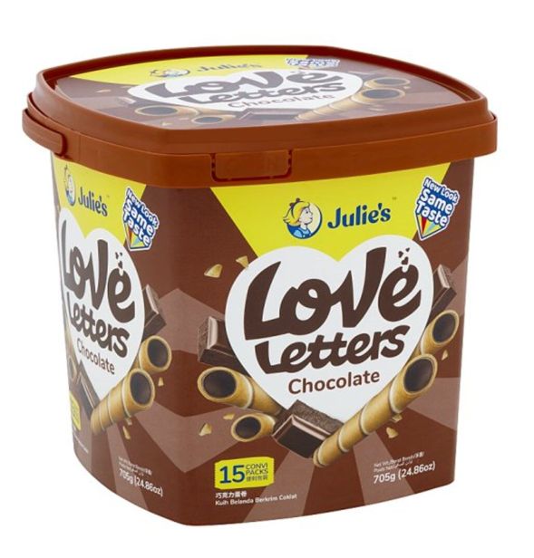 Julie’s Love Letters Chocolate 705g X 6 TUB