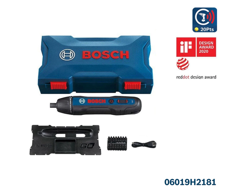 BOSCH GO 2 KIT SMART SCREWDRIVERS + 33PCS ACCESSORIES KIT (06019H2181)