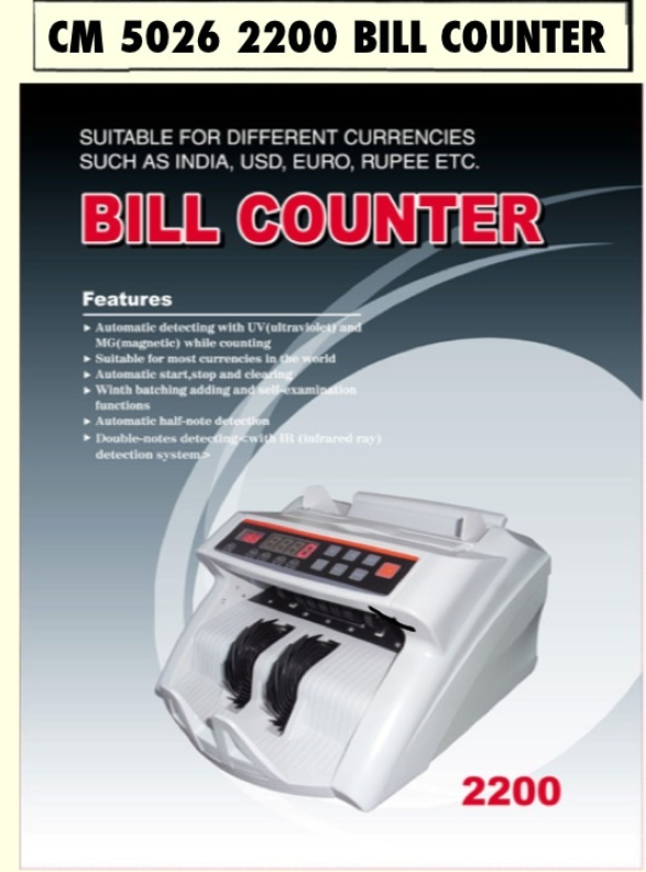 LED LIGHT BILL COUNTER MACHINE /Comet /Bill Counter Machine /LED Light /CM5026 /Suitable for every currency /COMET Bill Counter Machine