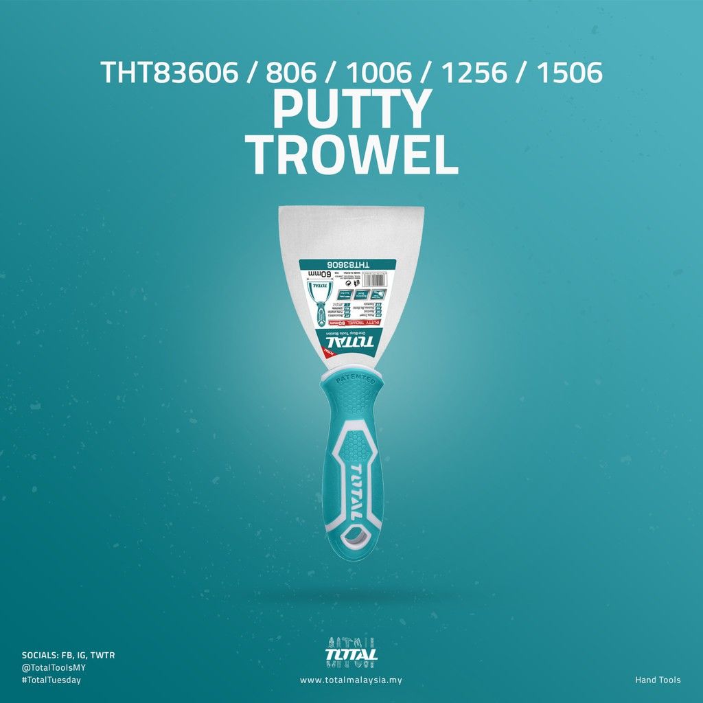 TOTAL PUTTY TROWEL THT83606/THT83806/THT831006/THT831506
