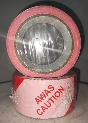 AWAS CAUTION TAPE RED 5cm x 100m