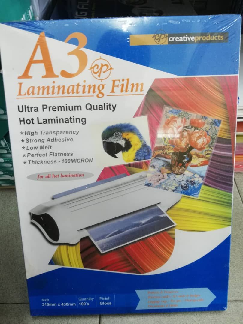 Laminating Film A3 ( 310mm x 430mm ) 100's