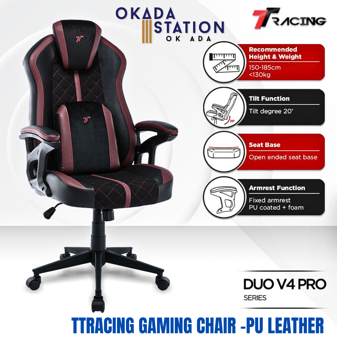 TTRacing Duo V4 Pro Air Threads Fabric Gaming Chair (Dusk) 1 Unit