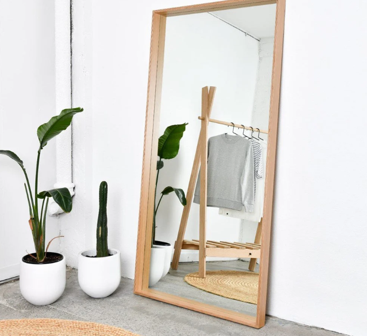 *Customize Deep Frame Mirror 2m x 1m - Oak Mood