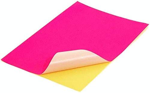 Sticker Colour A4 Pink 100 sheets