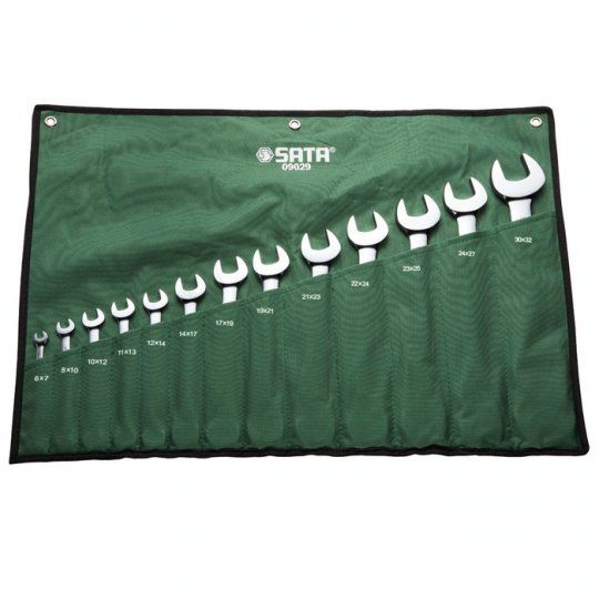 Sata 13PC. DOUBLE OPEN END WRENCH (METRIC)