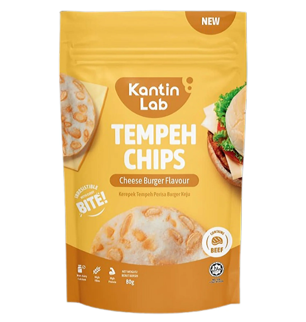 Cheese Burger Flavored Tempeh Chips 35g
