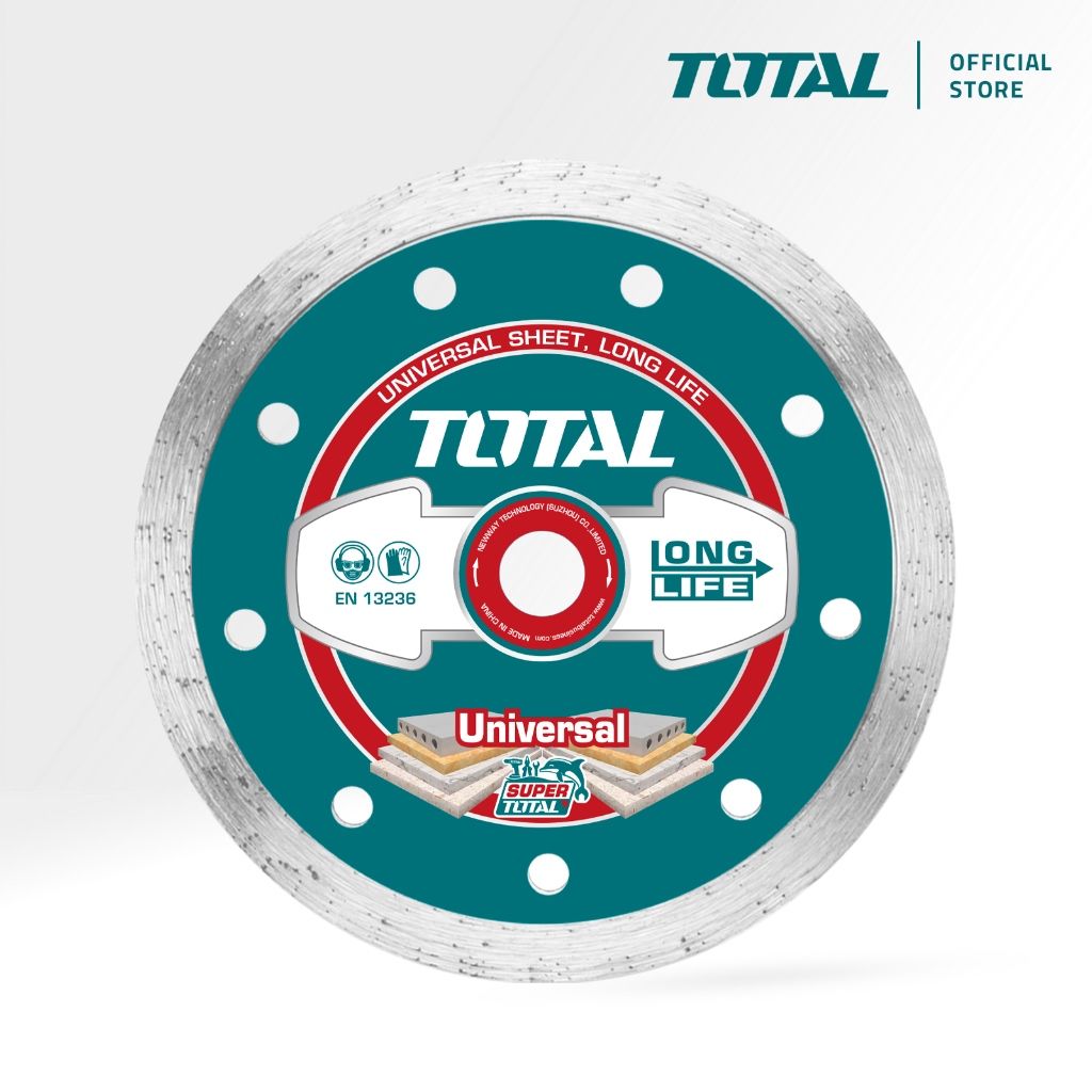 TOTAL DIAMOND CUTTING DISC (4"/100MM) UNIVERSAL ACCURATE CUT WET CUTTING TAC2121003
