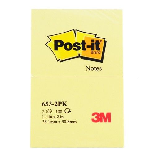 Post-it庐 Super Sticky Notes 1.5"X2"