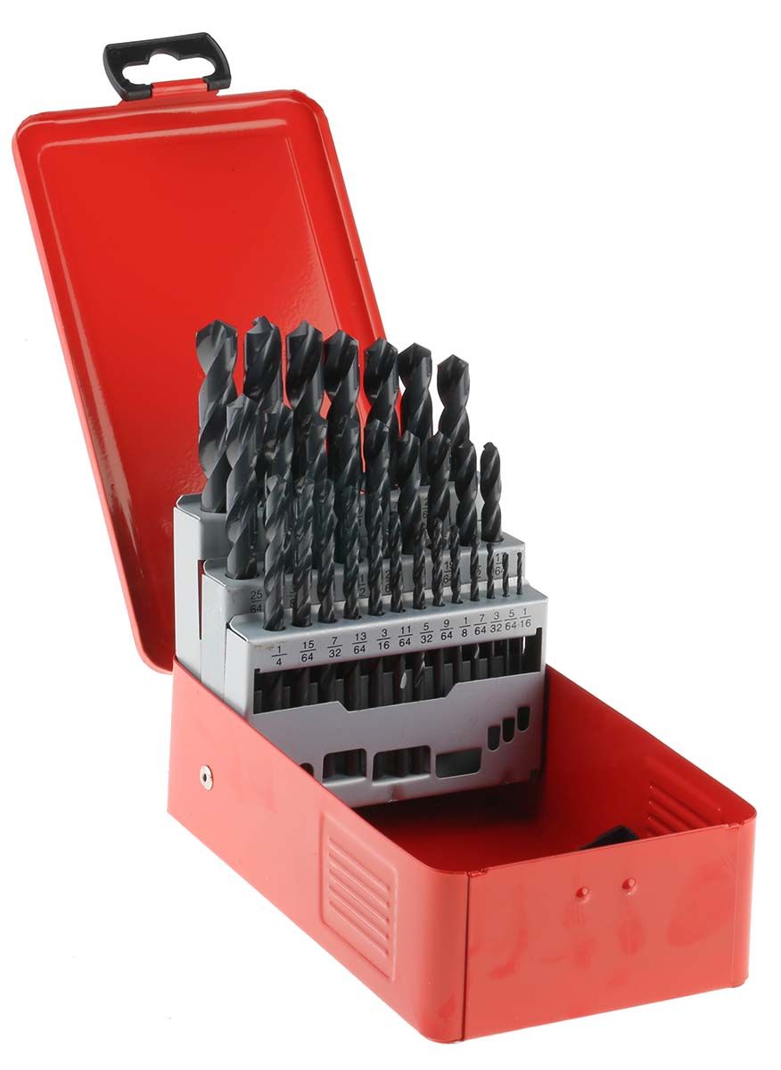 Others *29PCS TWIST DRILL BIT SET FOR METAL, 1/16 MIN 1/2 MAX HSS
