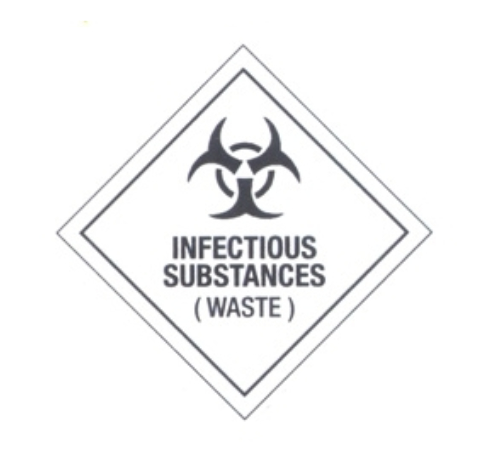 DOC STICKER - INFECTIOUS SUBSTANCES (WASTE)