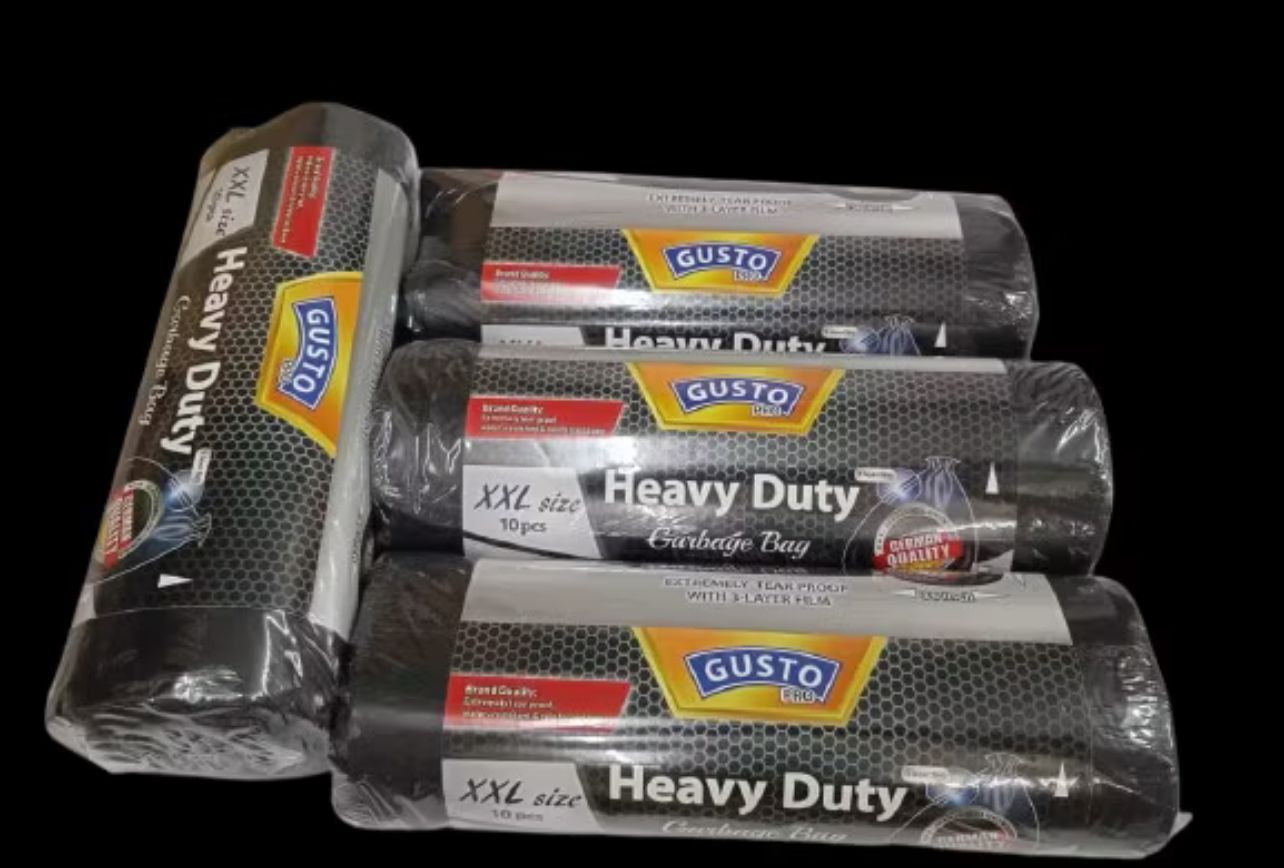 Gusto HEAVY DUTY GARBAGE BAG -PLASTIK SAMPAH BERKUALITI - SAIZ XXL