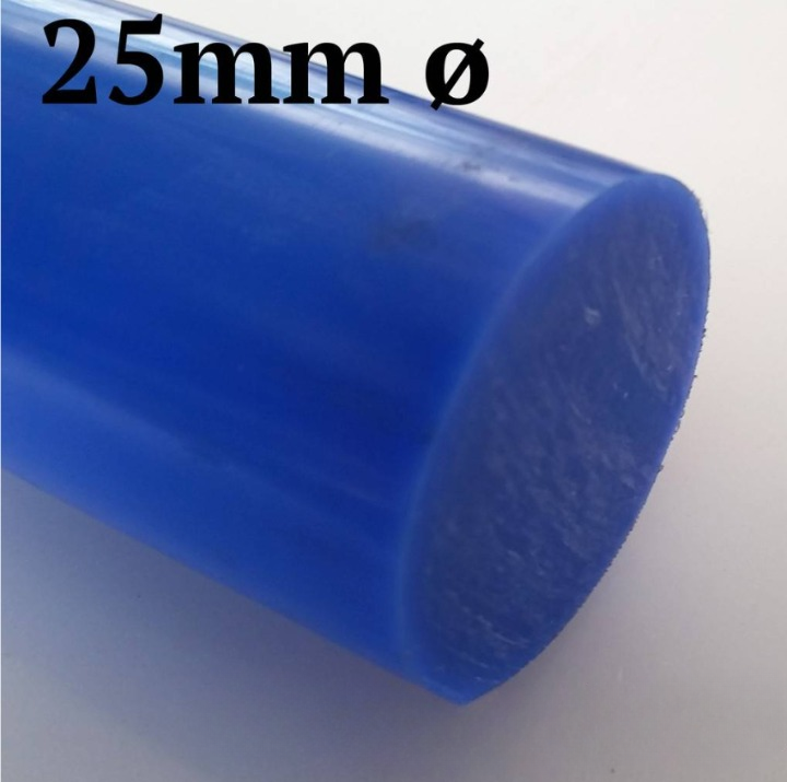 NYLON ROD BLUE COLOR 25MM DIAMETER