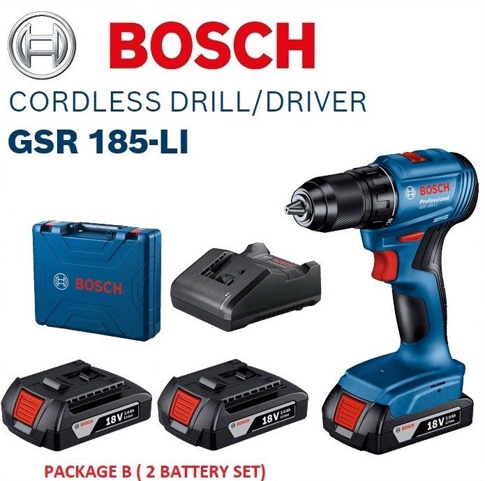 Bosch GSR 185-LI 18V Cordless Drill Driver