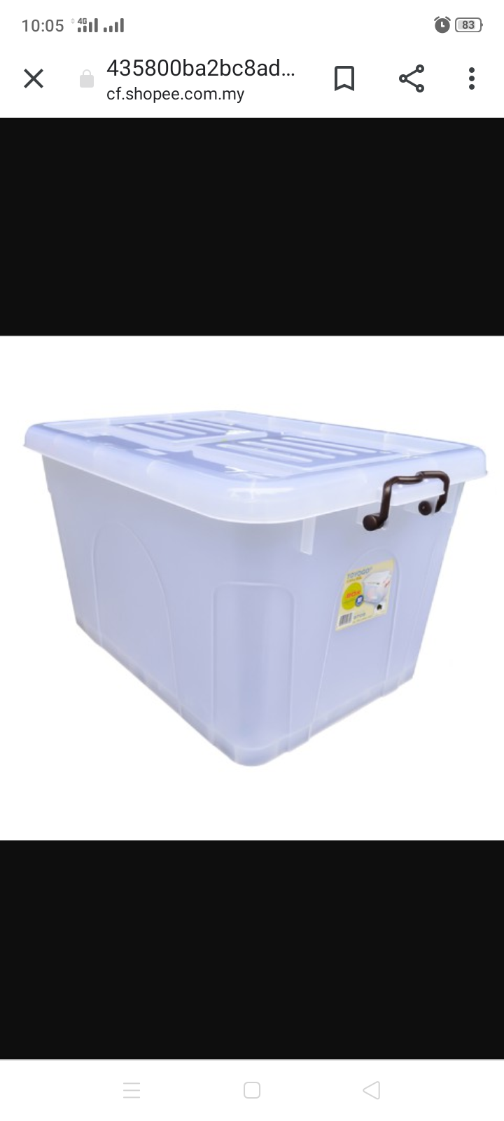 Toyogo Ocha PLASTIK STORAGE Toyogo Storage Container 73 liter with wheel
