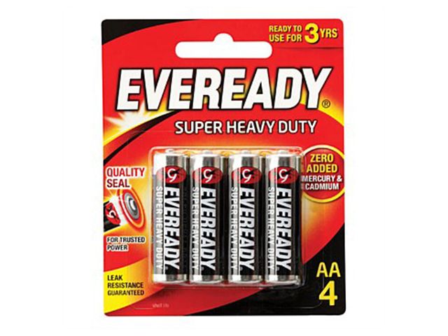 Battery Eveready AA (Pack of 4)