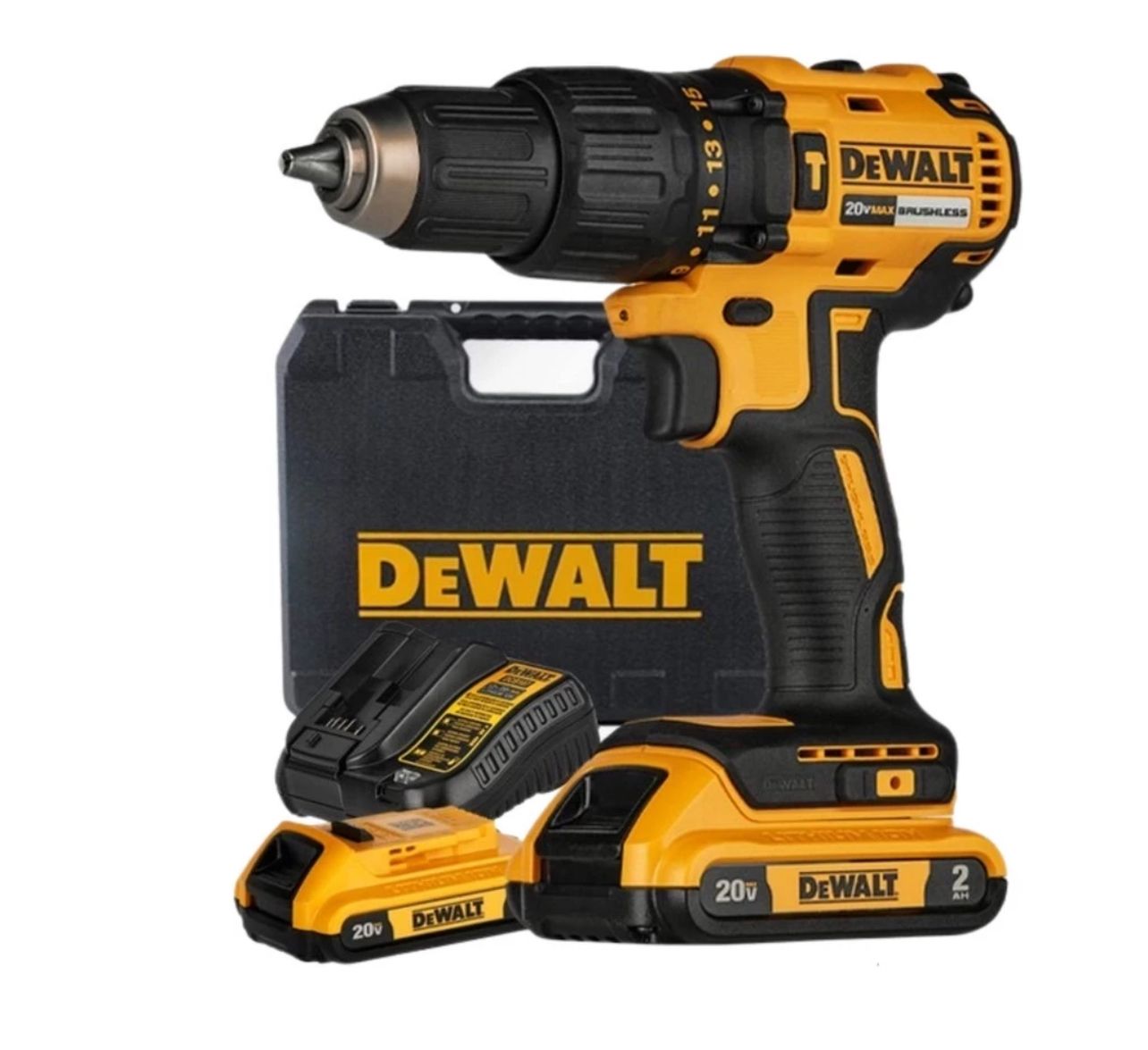 DEWALT DCD7781D2 20V Dreamliner Brushless Hammer Drill Cordless Drill Driver With 2pcs Batteries & 1pc Charger