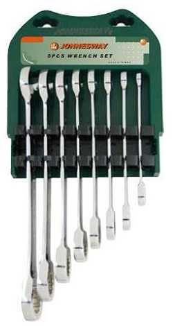 JONNESWAY 10PCS 72 TEETH RATCHETING COMBINATION WRENCH SET