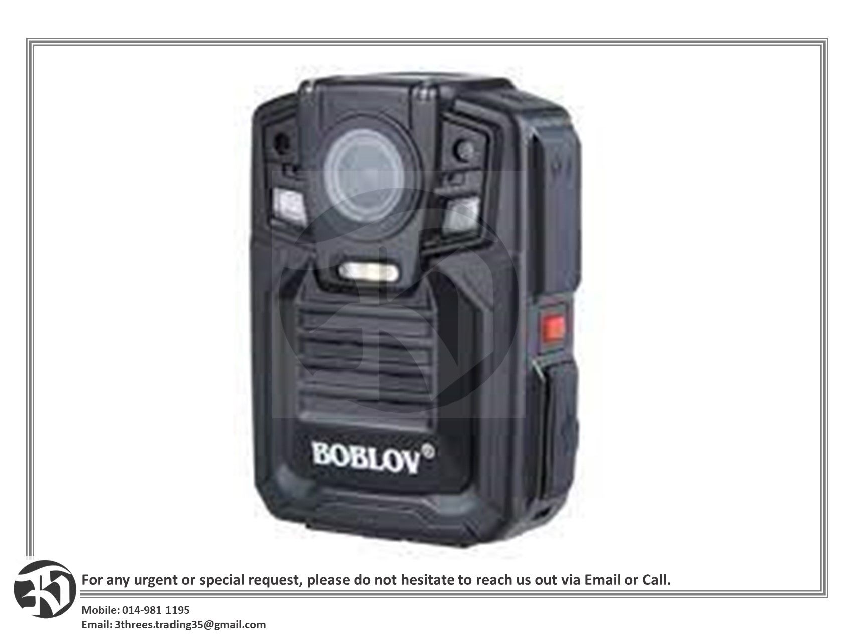 BOBLOV-Portable HD Body Police Camera