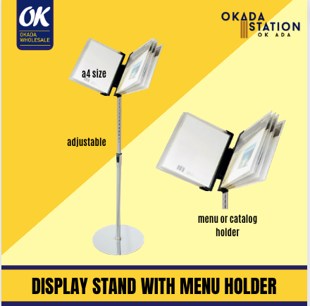 OK DISPLAY STAND WITH MENU HOLDER / DISPLAY STAND / A4 SIZE HOLDER