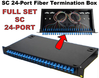 24-PORT SC FULL SET OPTICAL FIBER TERMINATION BOX WITH PIGTAIL FLANGE THICKENING – TBR302