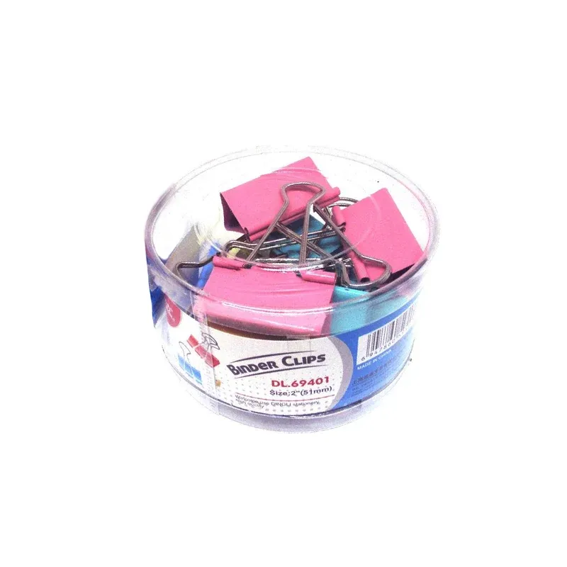 DINGLI COLOR BINDER CLIP DL.69401 51MM 12PCS/BOX