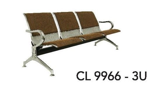 Triple Seater Waiting Area Chair (PVC/FABRIC)
