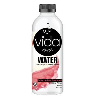 Vida Salty Lychee Drinking Water 24 x 500ml 