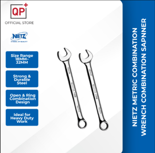 NIETZ 18MM - 32MM METRIC COMBINATION WRENCH COMBINATION SAPNNER (DIN3113) l SEPANA l 扳手-610-00-022 (22MM)