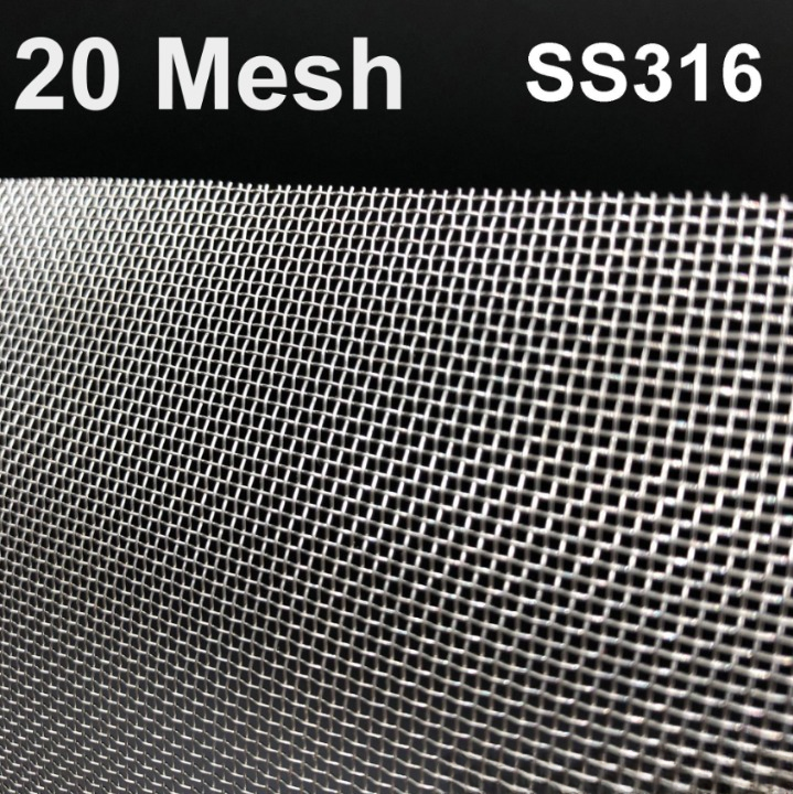 STAINLESS STEEL WIRE MESH SS 316 MOSQUITO NETTING 20 MESH SS316