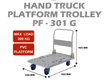 PRESTAR HAND TRUCK PVC PLATFORM TROLLEY PF-301G