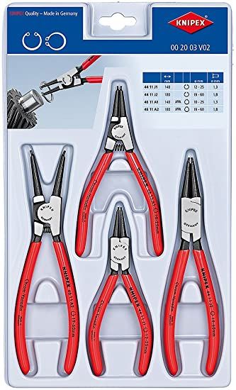 Knipex *Knipex 00 20 03 V02 Circlip Plier 4 Piece Set