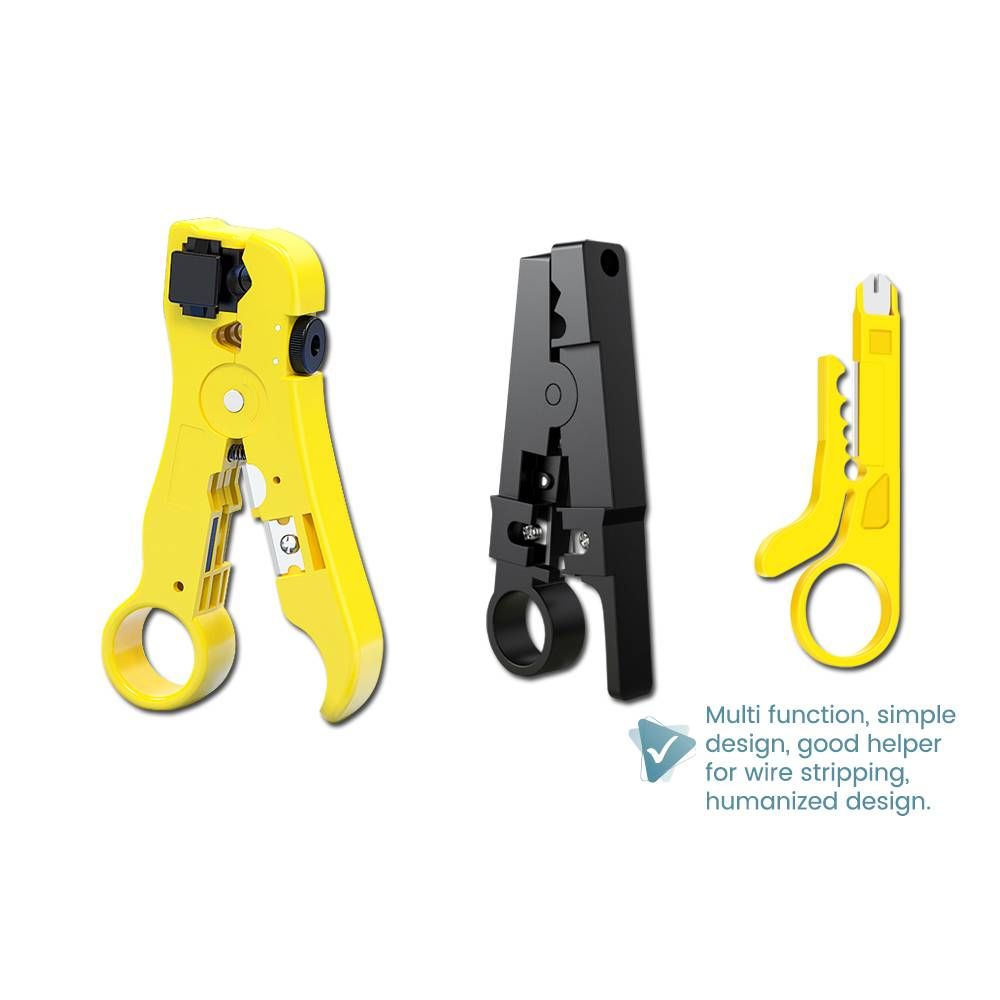 CABLE WIRE STRIPPER STRIPPING TOOLS FOR UTP/STP RG59 RG6 RG7 RG11 MULTI-FUNCTIONAL CUTTER STRIPER